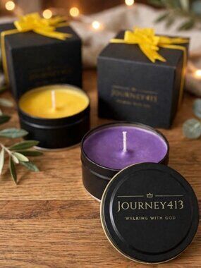 NEW! JOURNEY413 SCENTED SM CANDLE - ORCHID FLOWER EDITION - SEALED 1 (PC)